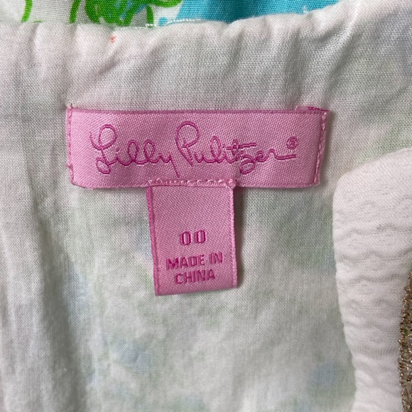 Lilly Pulitzer Janice Shift Dress in Limeade It’s a Zoo Sz 00 - Picture 12 of 14